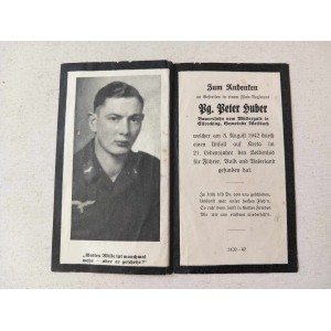 WW2 German Death card...