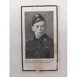 WW2 German Death card...