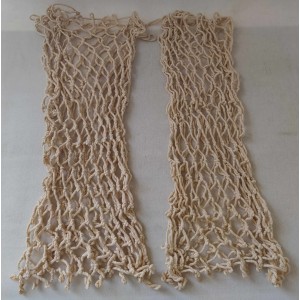 Two old basketball nets