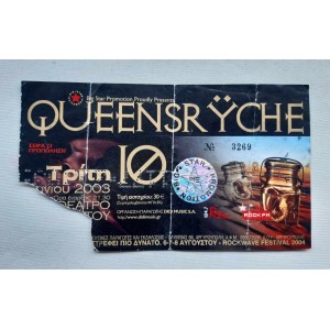 Queensryche 2003 εισιτήριο...