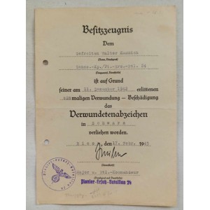 German wound badge black...
