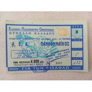 ΑΕΚ Παναθηναικος εισιτηριο...
