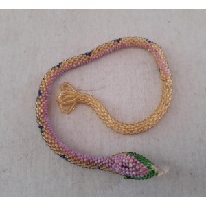 Handmade snake with beads...