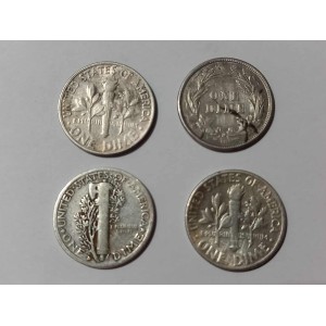 Αμερικη 1 dime 4 κερματα...