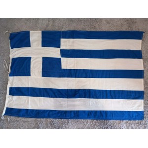 Hellenic flag fabric...