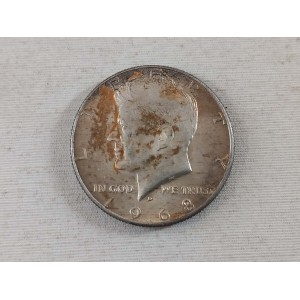 Kennedy half dollar  coin 1968