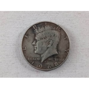 Kennedy half dollar  coin 1968