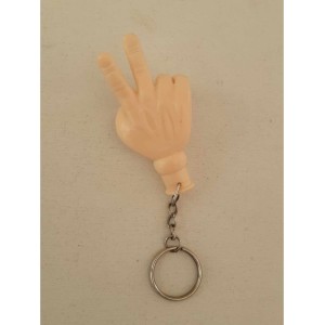 Keychain 1990s rubber hand