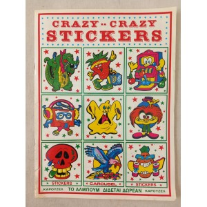 Crazy Crazy stickers...