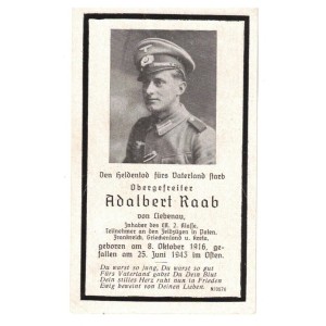 WW2 German Death card...