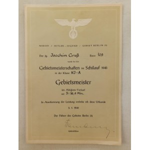 German WW2 sports award...