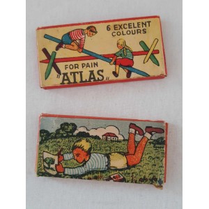 Atlas wax crayons litho box...