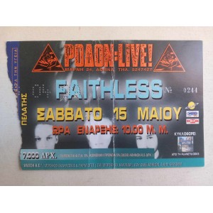 Faithless Rodon 1999 ticket