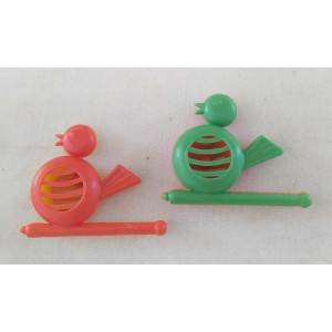 Whistles plastic birds 1970s