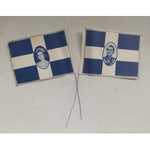 Paper small flags of king...